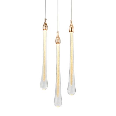 Подвесной светильник Delight Collection Подвесной светильник Teardrop 3 gold арт. OM801670-3-G