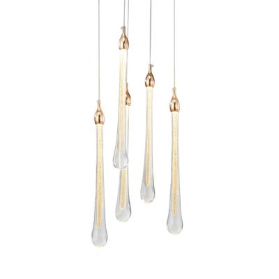 Подвесной светильник Delight Collection Подвесной светильник Teardrop 5 gold арт. OM801670-5-G