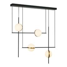 Подвесной светильник Delight Collection Потолочный светильник MD2062-4B black/brass арт. MD2062-4B black/brass