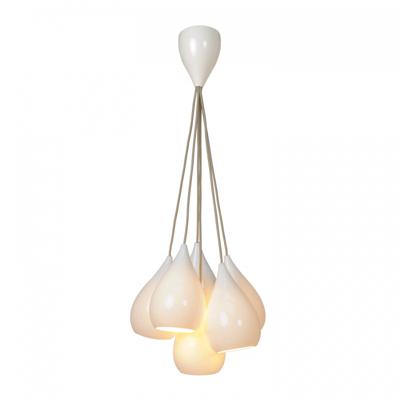 Подвесной светильник Original BTC Подвесной светильник Original BTC Drop One Grouping of Six Pendant Light, White Gloss, FP444N арт. FP444N