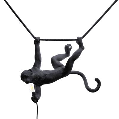 Подвесной светильник Seletti Подвесной светильник The Monkey Lamp Swing Black арт. 14916