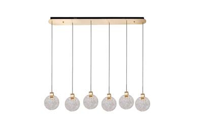 Потолочный светильник Garda Decor 162FL- 61506 Светильник подвесной "Rondo" металл золото 110см арт. 162FL-61506